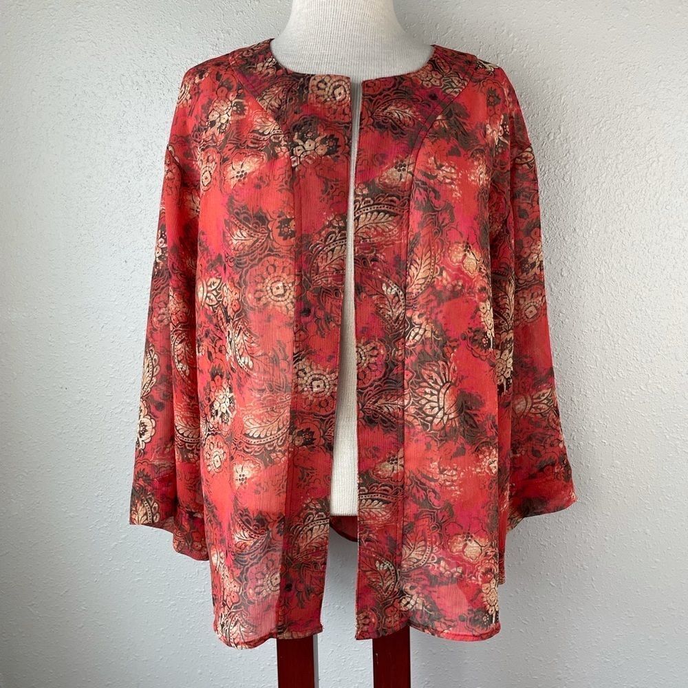 Wear It Sheer Blouse Too Size 1 EUC